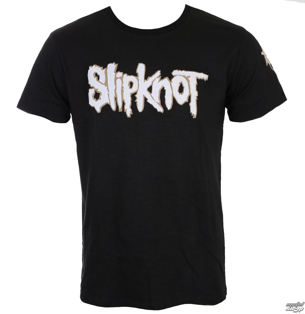 tričko pánské Slipknot - Logo & Star Applique Slub - ROCK OFF