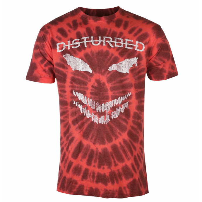 tričko pánské Disturbed - Scary Face - RED - ROCK OFF