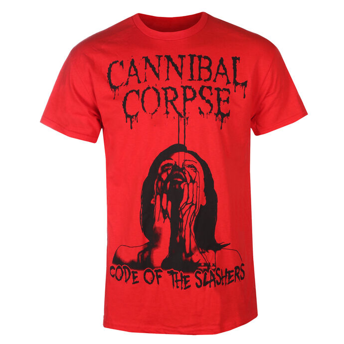 tričko pánské Cannibal Corpse - (Code Of Slashers) - Red - KINGS ROAD