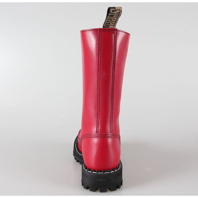 boty STEEL - 15 dírkové červené pestré