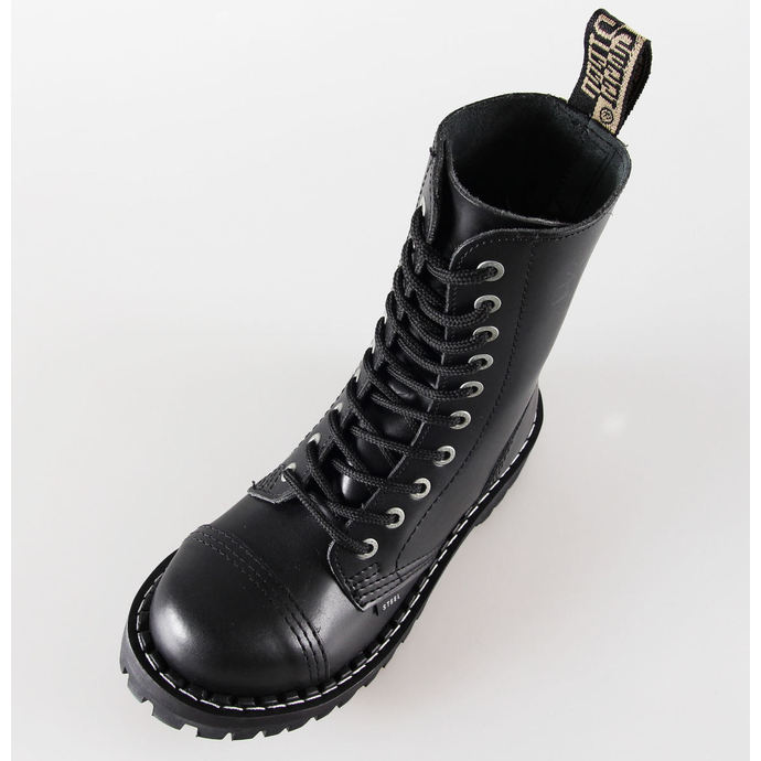 boty STEEL - 10 dírkové černé