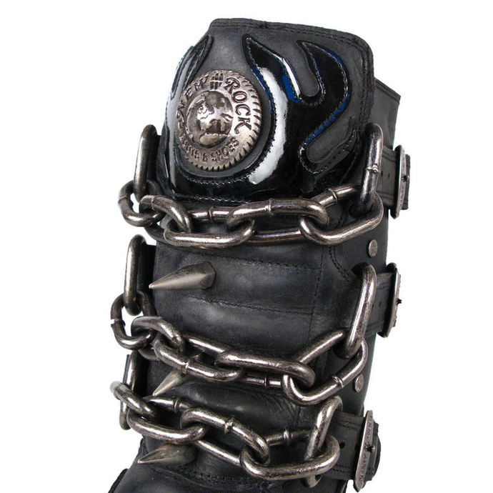 Boty New rock - Chain Boots - Black