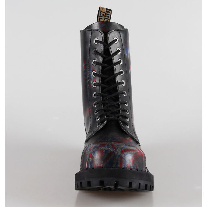 boty STEEL - 10 dírkové Union Jack Black