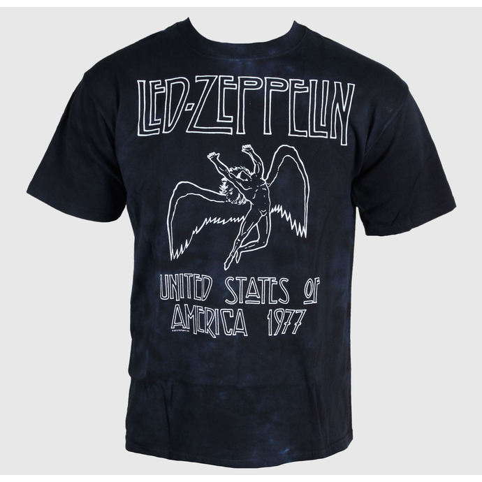 tričko pánské Led Zeppelin - US Tour 77 - LIQUID BLUE