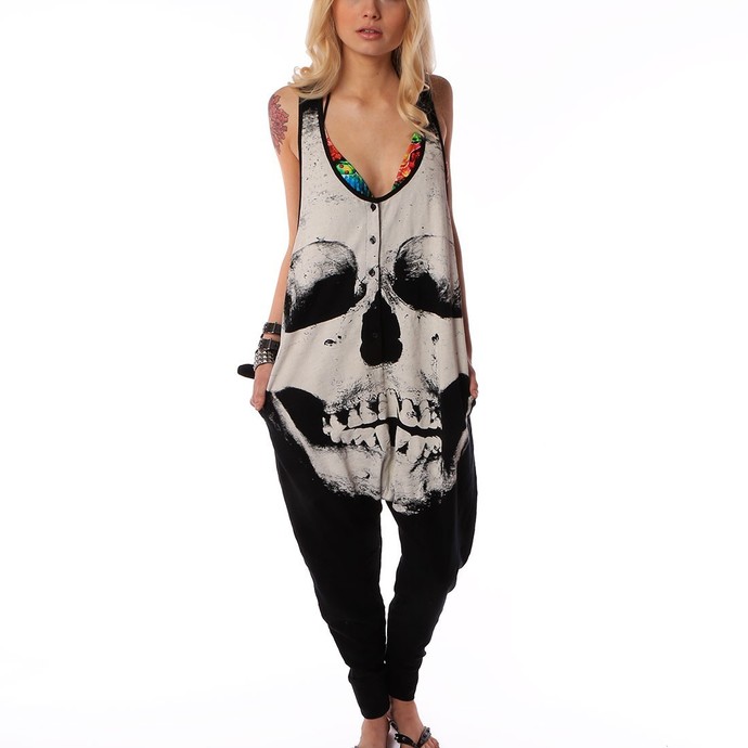 overal dámský IRON FIST - Loose Tooth Romper - Black