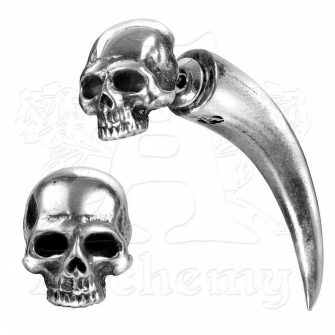 náušnice Tomb Skull Horn - ALCHEMY GOTHIC