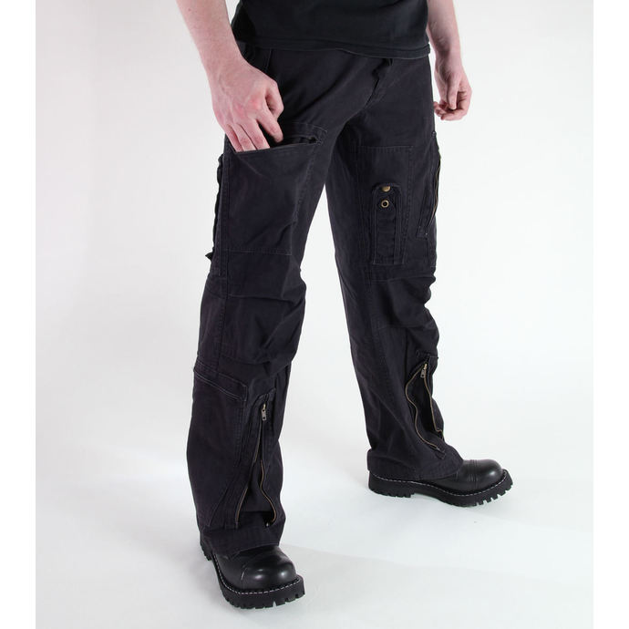 kalhoty pánské MIL-TEC - Fliegerhose - Prewash Black