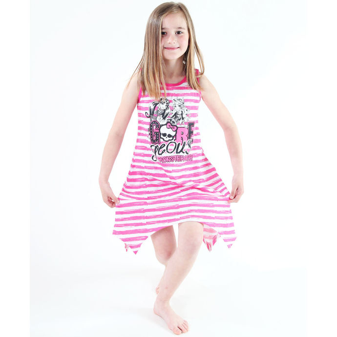 šaty dívčí TV MANIA - Monster High - White/Pink