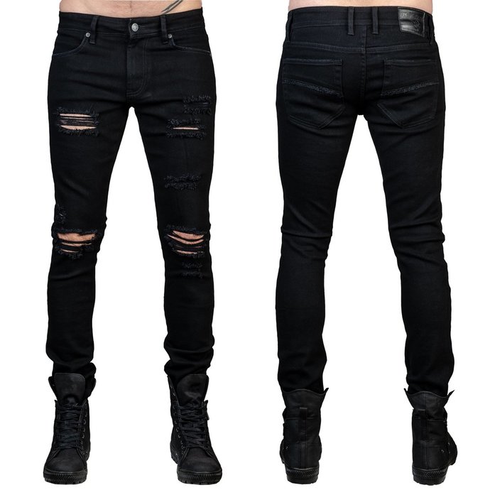 kalhoty pánské (jeans) WORNSTAR - Rampager Shredded - Black