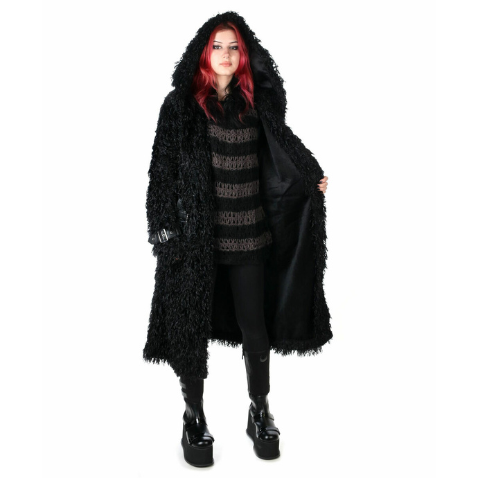 kabát unisex KILLSTAR - Epic Fur - Black