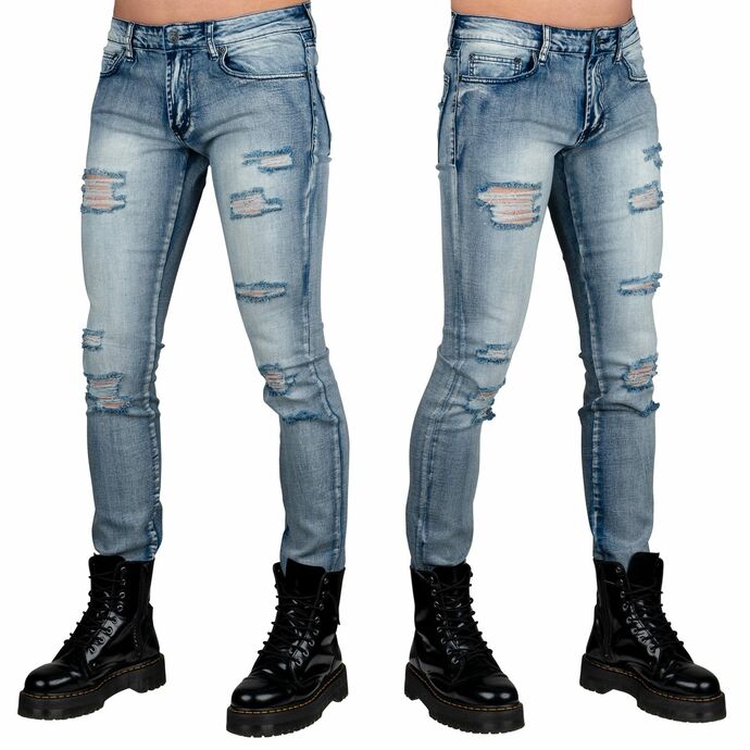 kalhoty pánské (jeans) WORNSTAR - Rampager Shredded - Classic Blue