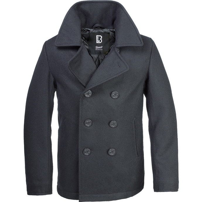 kabát pánský zimní Brandit - Pea Coat - Black