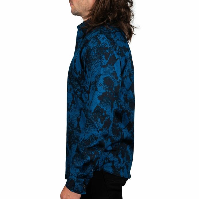 košile pánská s dlouhým rukávem WORNSTAR - Blue Viper