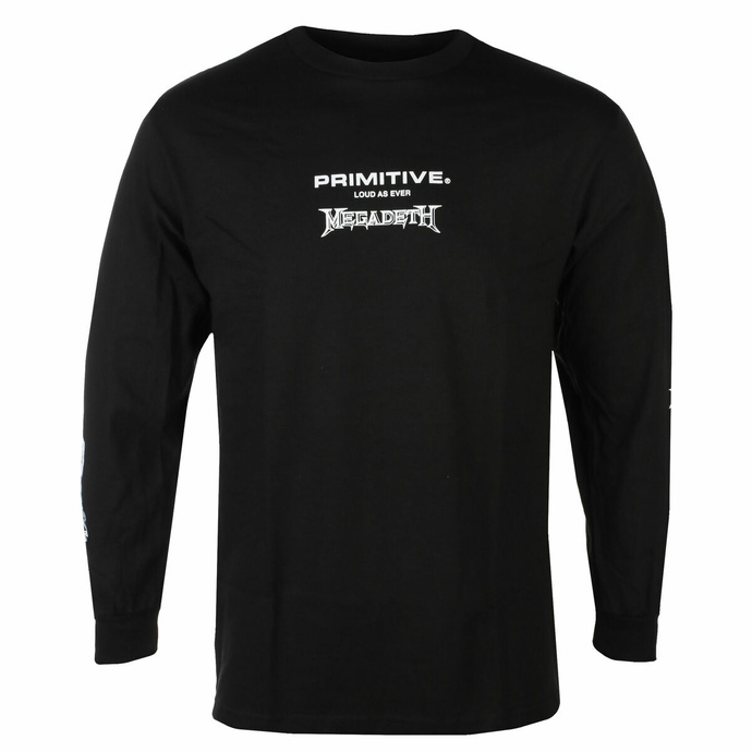 tričko pánské s dlouhým rukávem PRIMITIVE x MEGADETH - Loud - Black