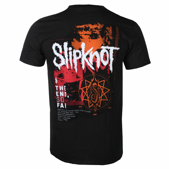 tričko pánské Slipknot - The End So Far Tracklist - Black