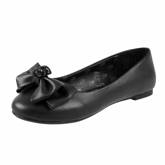 boty dámské (baleríny) KILLSTAR - Bow Down Ballet Flats - Black