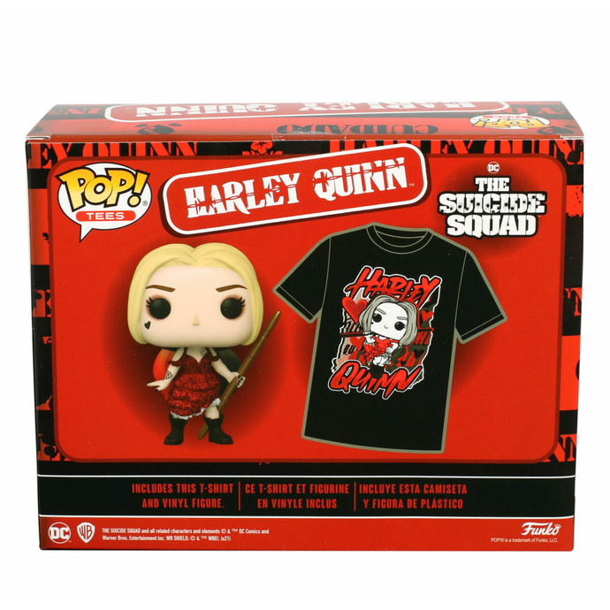 set (figurka+tričko) Suicide Squad - POP! - Harley Quinn