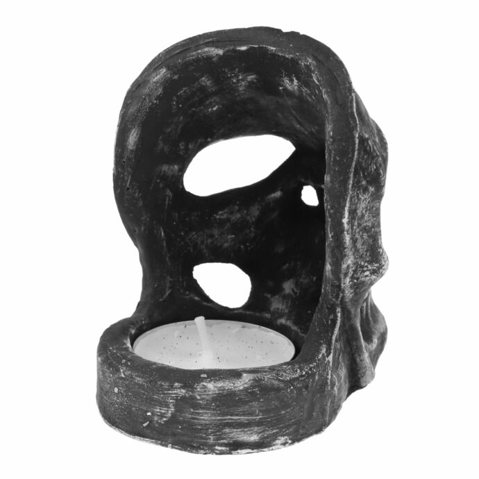 svícen (dekorace) HANDICAP - Skull - Black