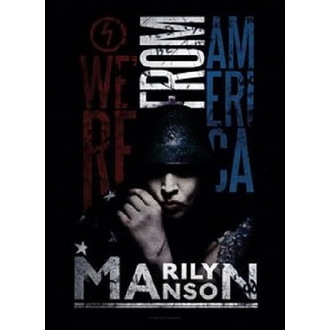 vlajka Marilyn Manson - American Graffiti, HEART ROCK, Marilyn Manson