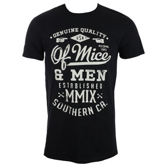 tričko pánské Of Mice & Men - GENUINE - BLACK - PLASTIC HEAD