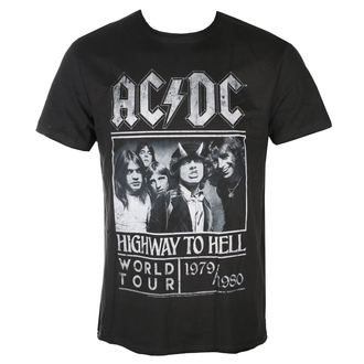 tričko pánské AC/DC - HIGHWAY TO HELL POSTER - CHARCOAL - AMPLIFIED - ZAV210B10
