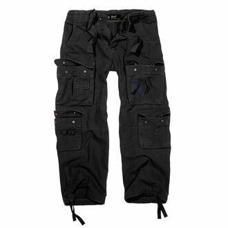 kalhoty pánské BRANDIT - Pure Vintage Trouser Black - 1003/2