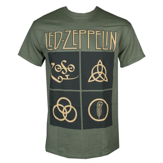 tričko pánské LED ZEPPELIN - GOLD SYMBOLS & BLACK SQUARES, NNM, Led Zeppelin