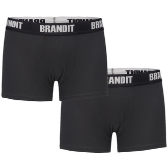 boxerky pánské (set 2 kusů) BRANDIT - 4501-black+black