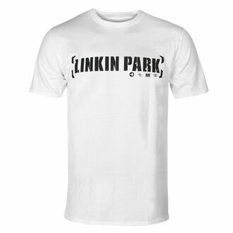 tričko pánské LINKIN PARK - BRACKET LOGO (WHITE) - PLASTIC HEAD, PLASTIC HEAD, Linkin Park