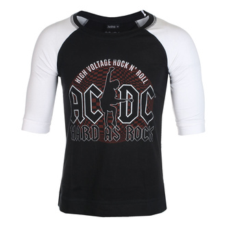tričko unisex s 3/4 rukávem AC/DC - Hard As Rock - BL/WHT Raglan - ROCK OFF - ACDCRL66MBW