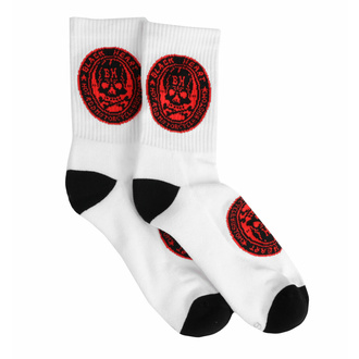 ponožky BLACK HEART - RED SKULL - 8033