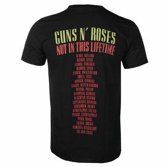 tričko pánské Guns N' Roses - Pistols & Roses - Black - ROCK OFF, ROCK OFF, Guns N' Roses