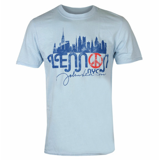 tričko pánské John Lennon - NYC Skyline LHT BLUE - ROCK OFF, ROCK OFF, John Lennon