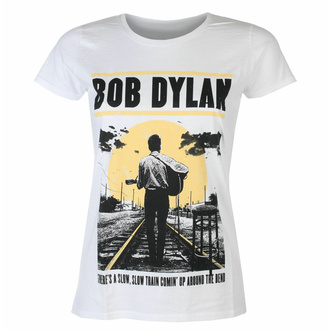 tričko dámské Bob Dylan - Slow Train WHT - ROCK OFF, ROCK OFF, Bob Dylan