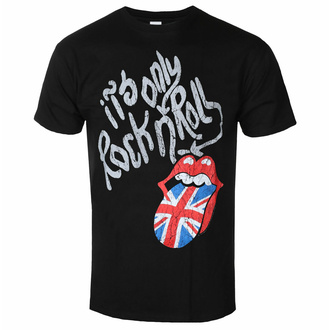 tričko pánské The Rolling Stones - Rock N Roll UK Tongue - Black - DRM12418100