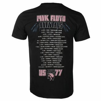 tričko pánské Pink Floyd - Animals Tour 1977 - Black, NNM, Pink Floyd