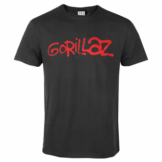 tričko pánské GORILLAZ - LOGO - charcoal - AMPLIFIED, AMPLIFIED, Gorillaz