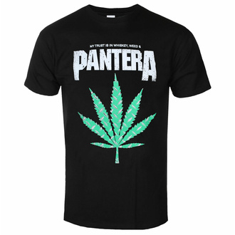 tričko pánské Pantera - Whiskey 'n Weed - Black - ROCK OFF, ROCK OFF, Pantera