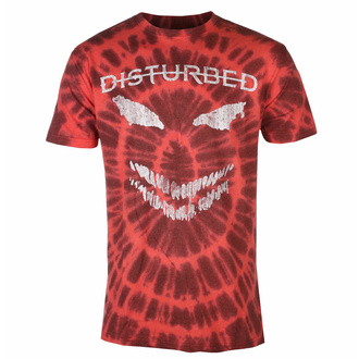 tričko pánské Disturbed - Scary Face - RED - ROCK OFF - DISTS23MDD