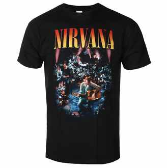 tričko pánské Nirvana - Unplugged Photo - Black - ROCK OFF, ROCK OFF, Nirvana