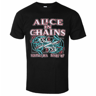 tričko pánské Alice In Chains - Totem Fish - Black - ROCK OFF, ROCK OFF, Alice In Chains