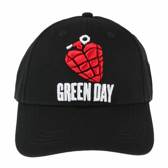 kšiltovka Green Day - Grenade Logo - Black - ROCK OFF, ROCK OFF, Green Day