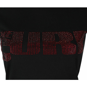 tričko dámské Cure - Logo Diamante - BLACK - ROCK OFF, ROCK OFF, Cure
