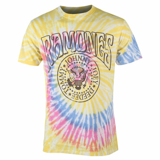 tričko pánské Ramones - Crest Psych - YELLOW - BLACK - ROCK OFF, ROCK OFF, Ramones