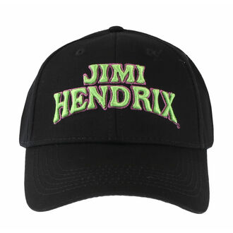 kšiltovka Jimi Hendrix - Arched Logo - BLACK - ROCK OFF, ROCK OFF, Jimi Hendrix