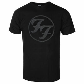 tričko pánské Foo Fighters -  Logo Hi-Build - BLACK - ROCK OFF - FOOTS42MB
