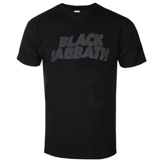 tričko pánské Black Sabbath - Wavy Logo Hi-Build - ROCK OFF, ROCK OFF, Black Sabbath