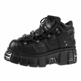 boty NEW ROCK - String Shoes (106-S1) Black