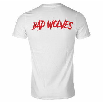 tričko pánské Bad Wolves - Dear Monsters Eye & Logo - WHITE - ROCK OFF, ROCK OFF, Bad Wolves