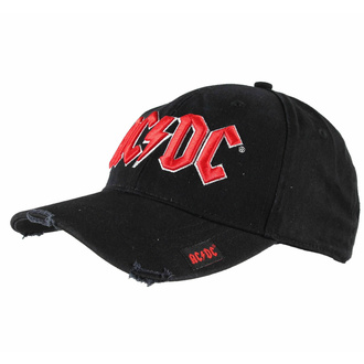 kšiltovka AC/DC - Red on White Logo - ROCK OFF, ROCK OFF, AC-DC